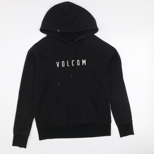 Volcom Women's Black Pullover Hoodie Size S Cotton Blend
