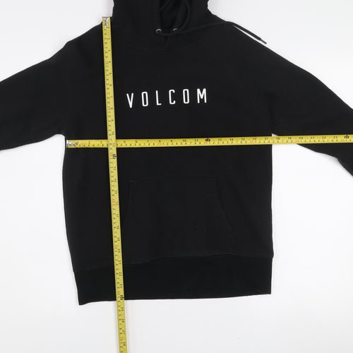 Volcom Women's Black Pullover Hoodie Size S Cotton Blend