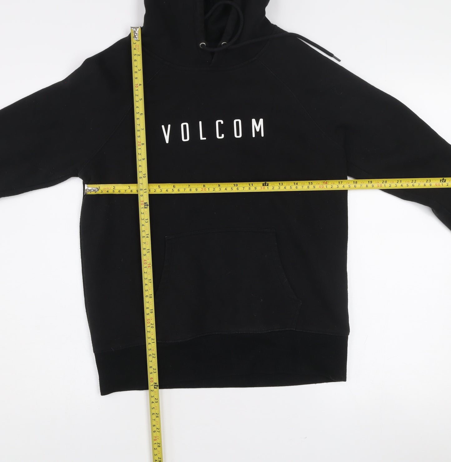 Volcom Women's Black Pullover Hoodie Size S Cotton Blend