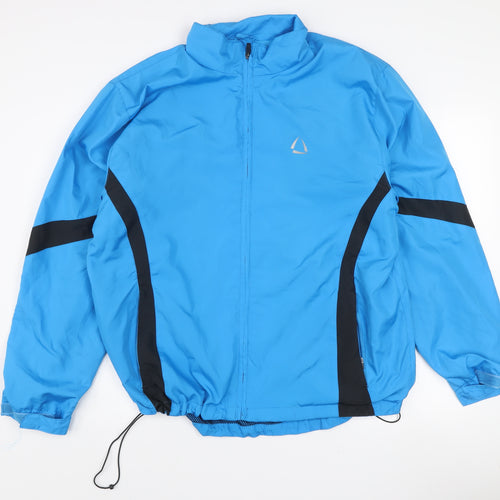 Crivit Men's Blue Lightweight Windbreaker Jacket L Regular Fit