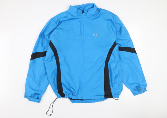 Crivit Men's Blue Lightweight Windbreaker Jacket L Regular Fit