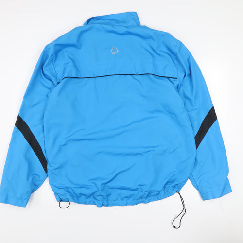Crivit Men's Blue Lightweight Windbreaker Jacket L Regular Fit