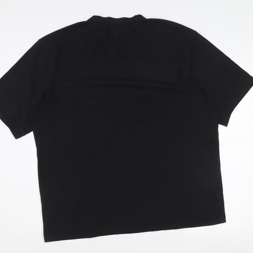 Zara Men's Black Athleticz XL Crew Neck Short Sleeve T-Shirt