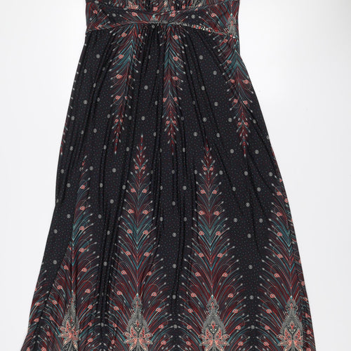 Stella Morgan Multicoloured Paisley Sleeveless V-Neck Casual Top Size 16