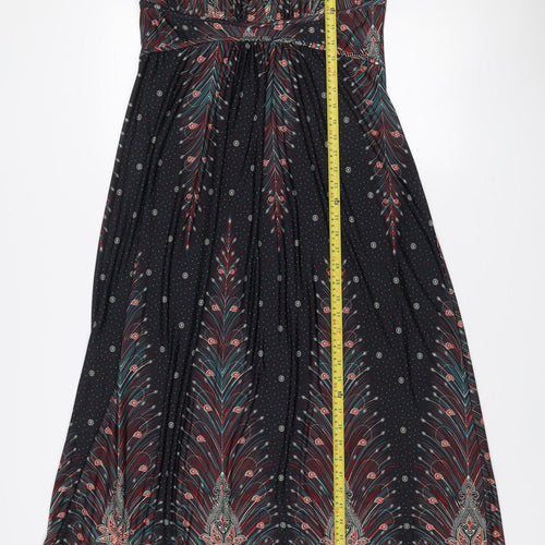Stella Morgan Multicoloured Paisley Sleeveless V-Neck Casual Top Size 16