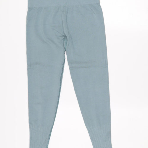 Gymshark Women Blue Seamless Leggings M Stretch Activewear Trousers