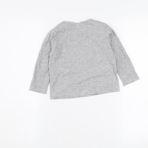 Marvel Boys Grey Spider-Man Long Sleeve Cotton T-Shirt 3 Years