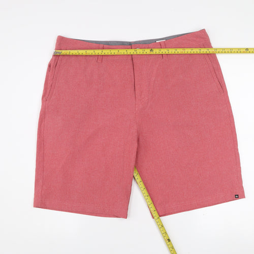Quiksilver Men's Red Amphibian Chino Shorts Size 38 Regular Fit