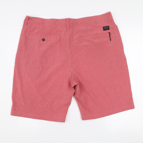 Quiksilver Men's Red Amphibian Chino Shorts Size 38 Regular Fit