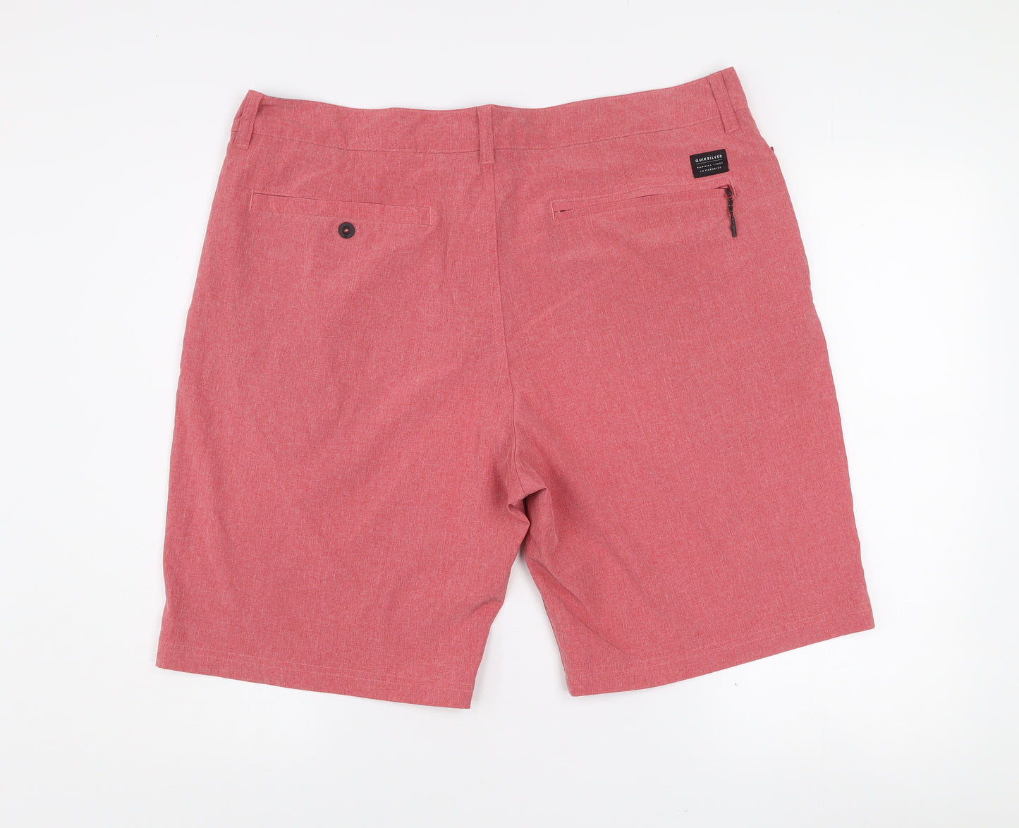 Quiksilver Men's Red Amphibian Chino Shorts Size 38 Regular Fit