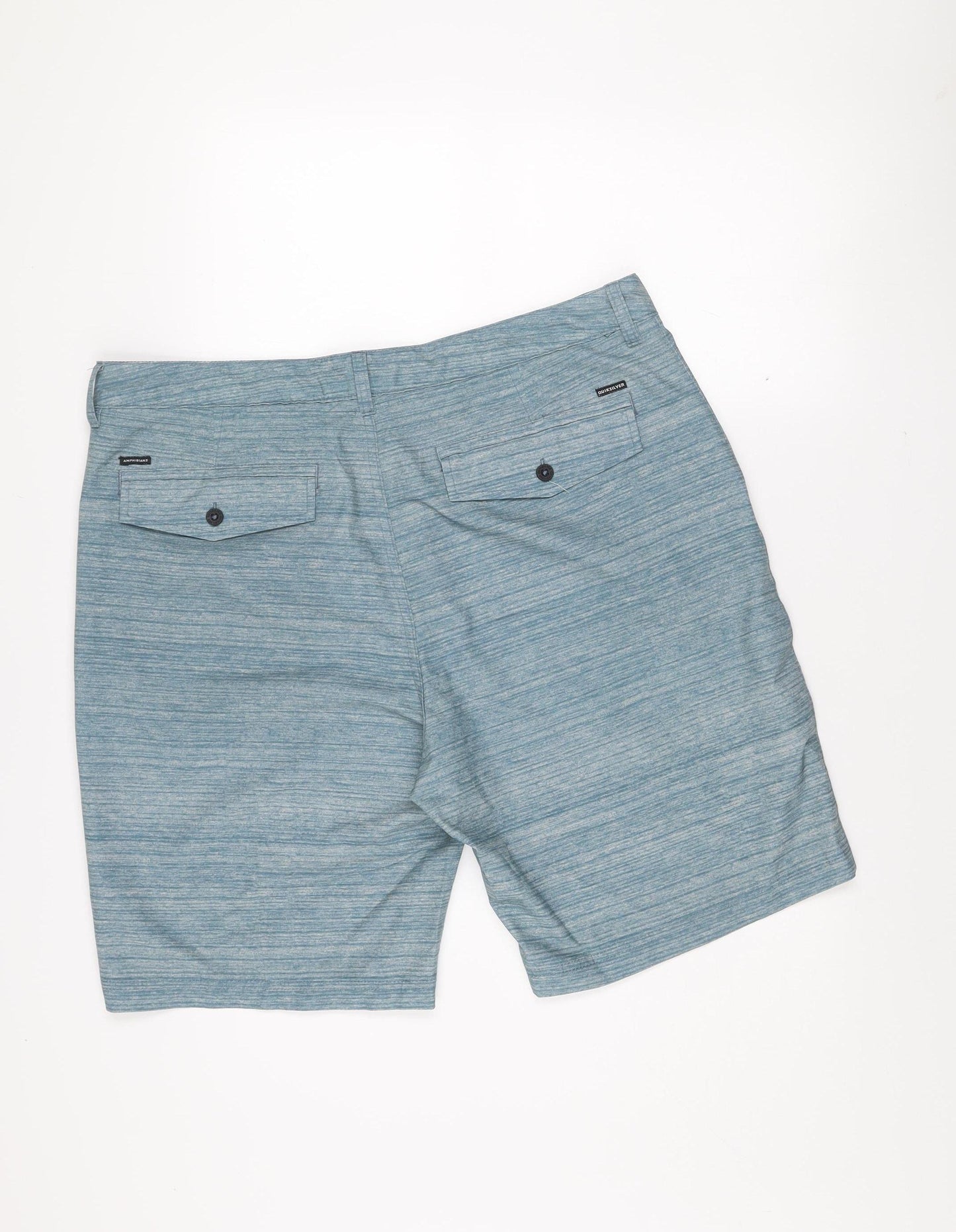 Quiksilver Men's Blue Amphibian Chino Shorts Size 38 Quick Dry