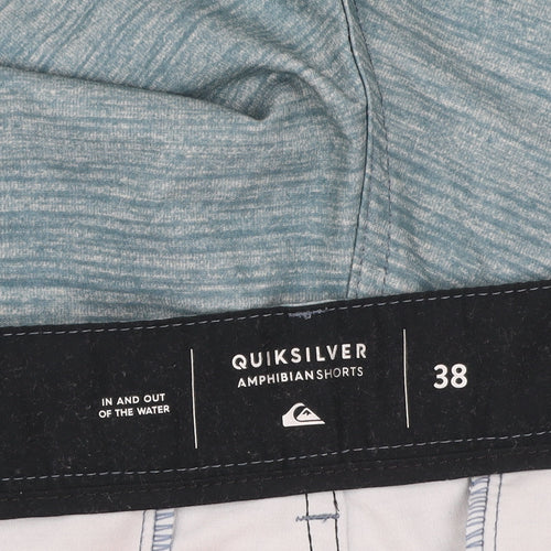 Quiksilver Men's Blue Amphibian Chino Shorts Size 38 Quick Dry