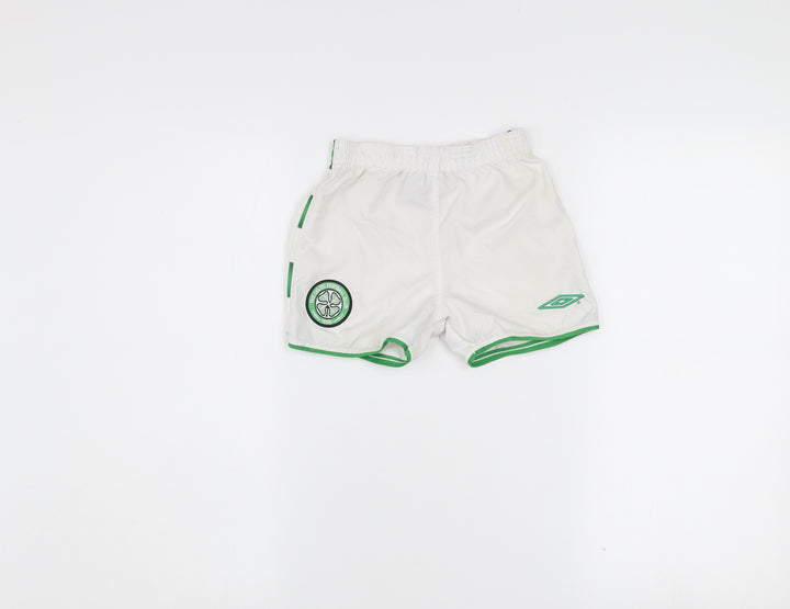 Umbro Unisex Baby White Sports Shorts 24 Months Lightweight Activewear