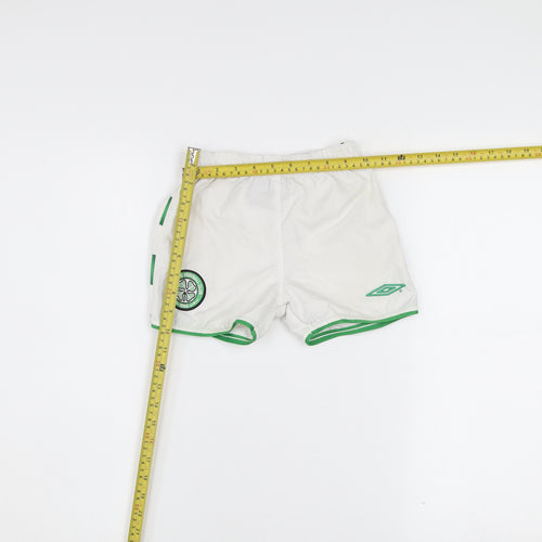 Umbro Unisex Baby White Sports Shorts 24 Months Lightweight Activewear