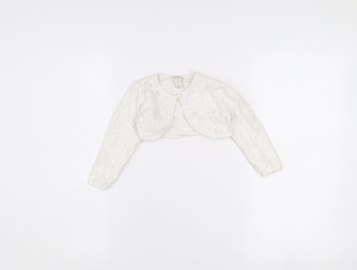 Monsoon Girls Ivory Lace Shrug Cardigan 12–18 Months Formal Wedding