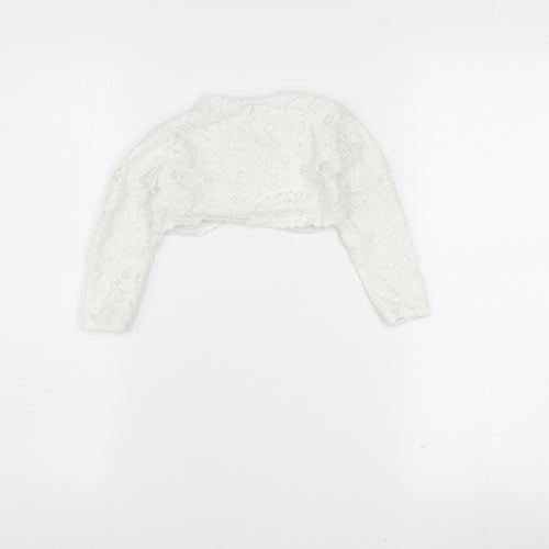 Monsoon Girls Ivory Lace Shrug Cardigan 12–18 Months Formal Wedding