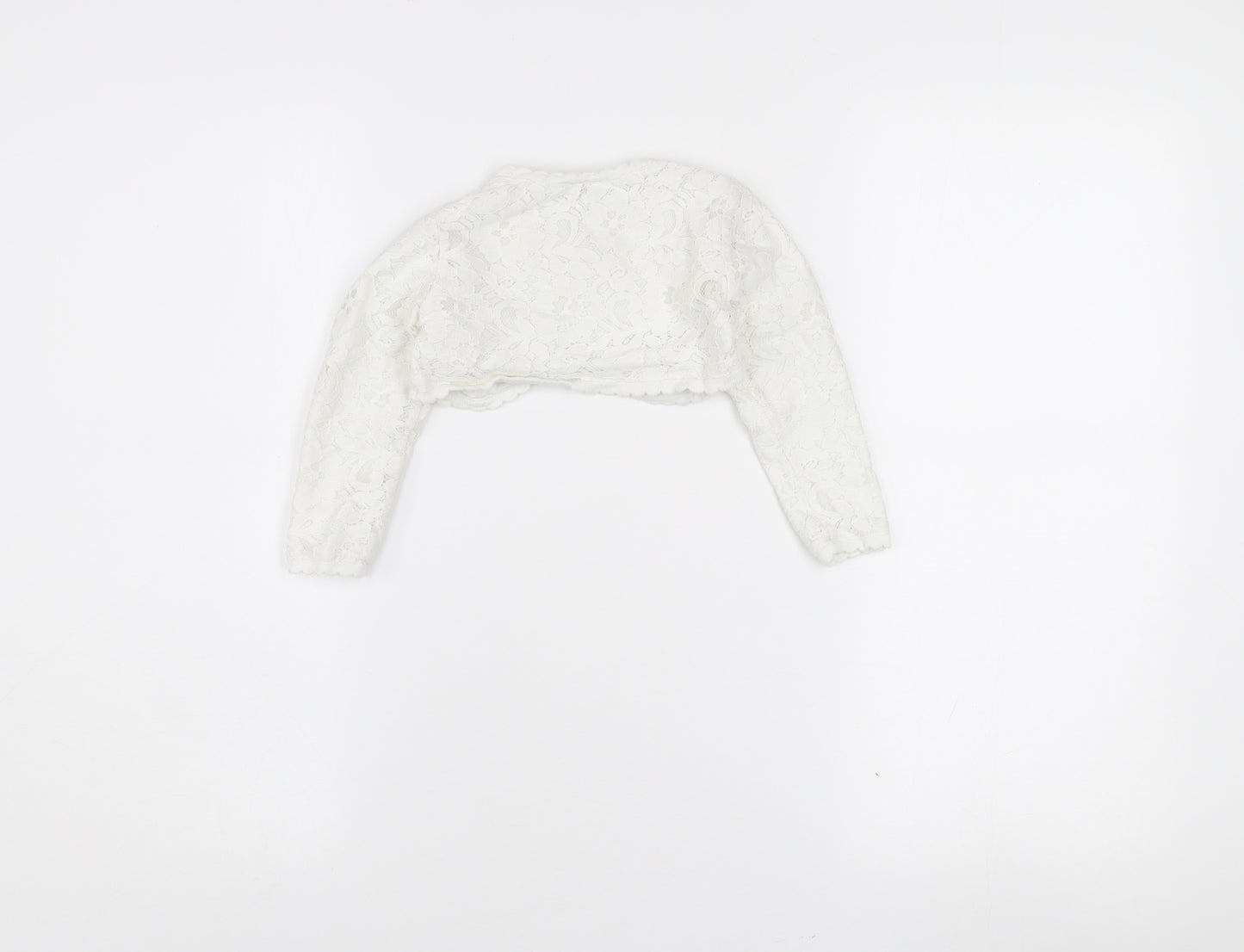 Monsoon Girls Ivory Lace Shrug Cardigan 12–18 Months Formal Wedding