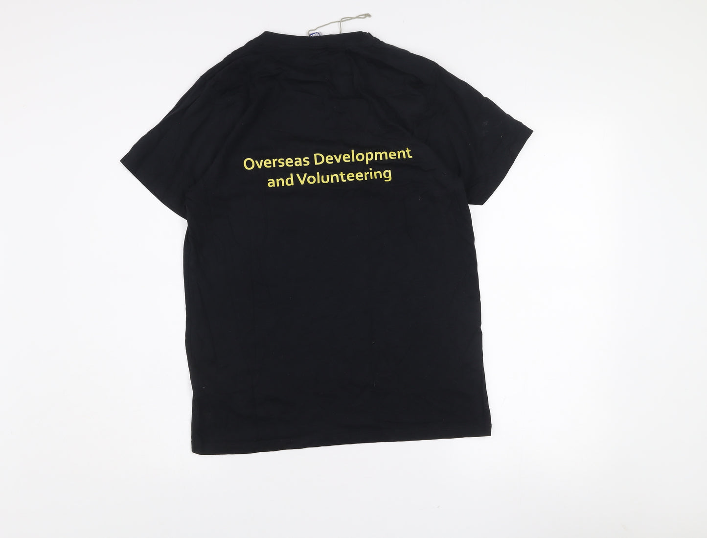 Fair Share Men's Black Organic Cotton Serve Charity T-Shirt Small