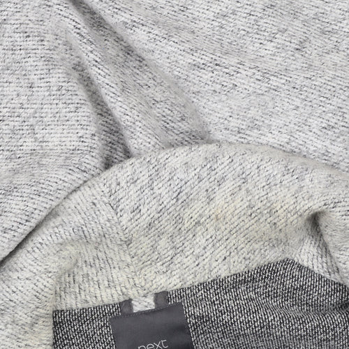 Next Women Grey Long Sleeve Open Knit Cardigan Size 10