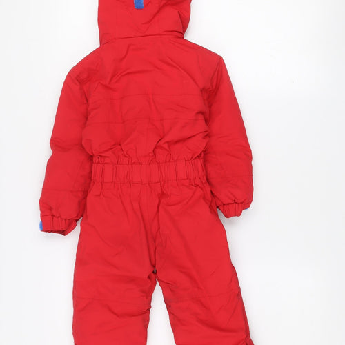 Mountain Warehouse Boys Red Waterproof Insulated Hooded Snowsuit 2-3 Years