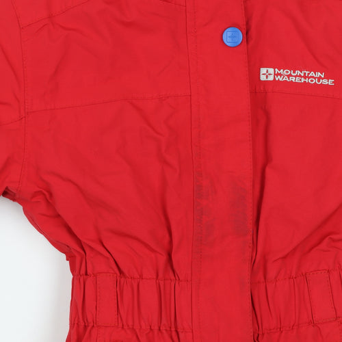 Mountain Warehouse Boys Red Waterproof Insulated Hooded Snowsuit 2-3 Years