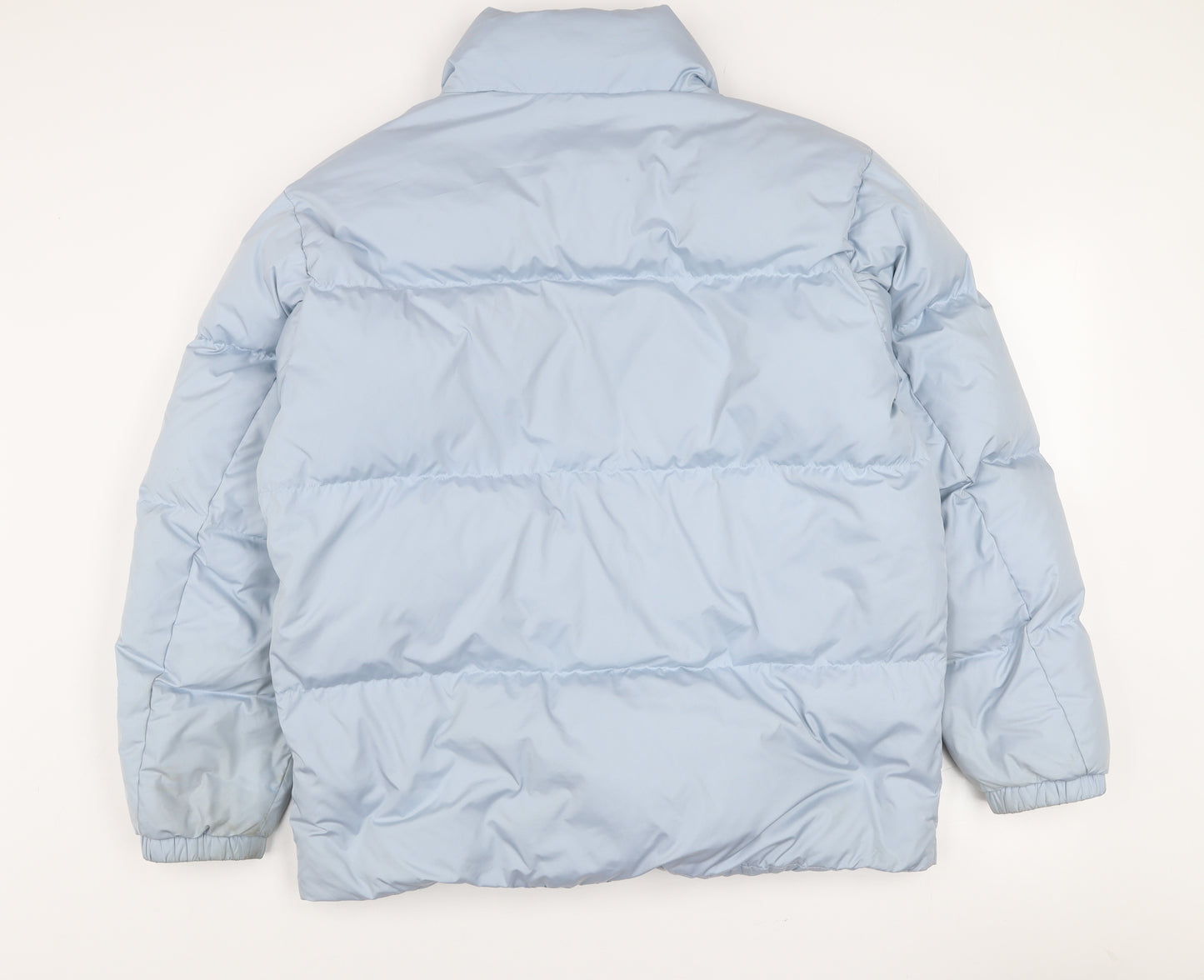 New Balance Women Blue L Puffer Jacket Winter Insulated Coat