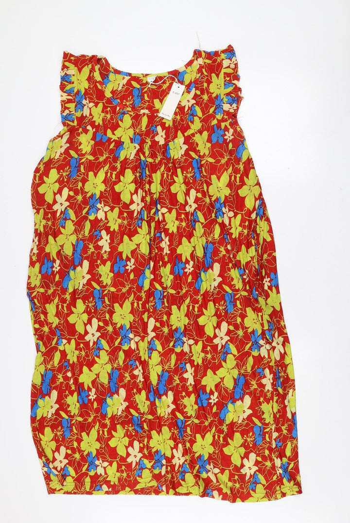 Mey Lon Mey Womens Multicoloured Floral Strapless Bodycon Dress M