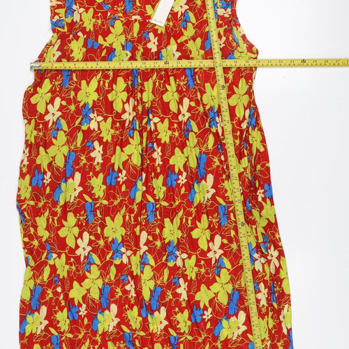 Mey Lon Mey Womens Multicoloured Floral Strapless Bodycon Dress M