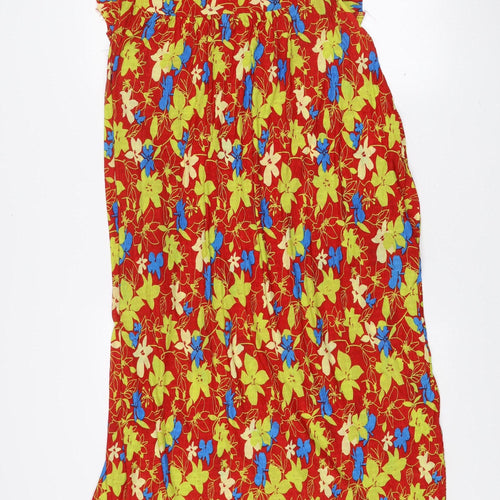 Mey Lon Mey Womens Multicoloured Floral Strapless Bodycon Dress M