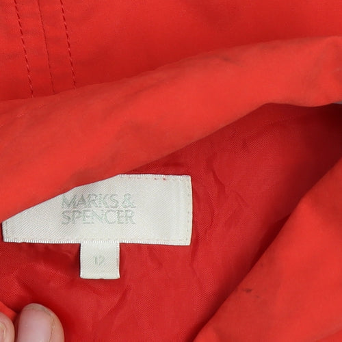 Marks and Spencer Women’s Red Buttoned Twill Jacket UK 12