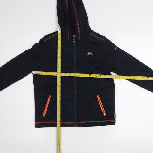 Trespass Boys Blue Full Zip Hooded Fleece Jacket 9-10 Years