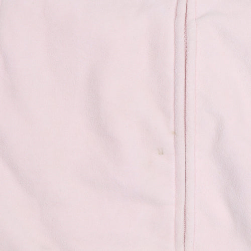 Great Northwest Womens Pink Fleece Waistcoat M Full Zip Pockets Casual