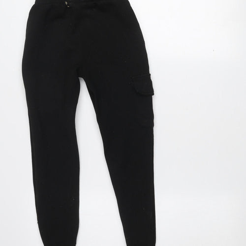 Pokémon Boys Black Jogger Sweatpants 9-10 Years Elastic Waist Tapered Fit