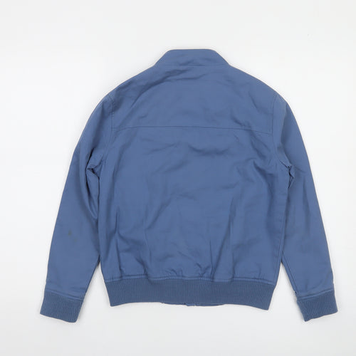 Ben Sherman Boys Blue Cotton Bomber Jacket 10-11 Years Full Zip Casual