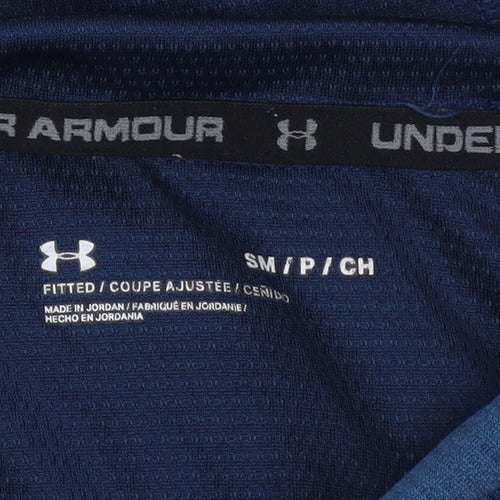 Under Armour Men's Blue Long Sleeve Hooded Training Top Size S