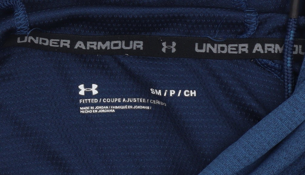Under Armour Men's Blue Long Sleeve Hooded Training Top Size S