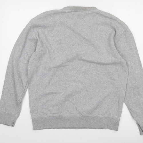 Lee Men's Grey Regular Fit Crew Neck Sweatshirt Size S