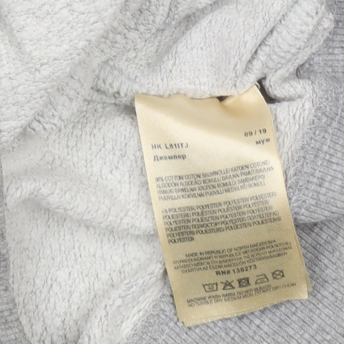 Lee Men's Grey Regular Fit Crew Neck Sweatshirt Size S