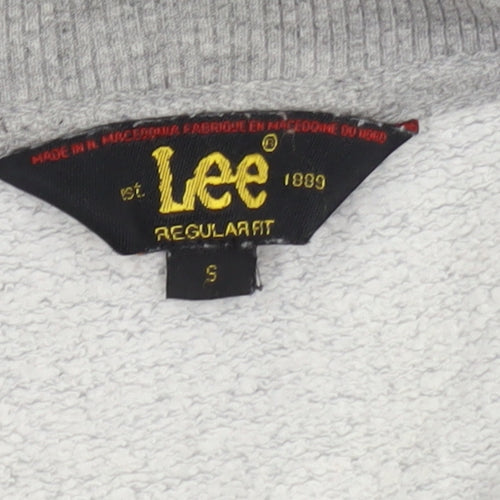 Lee Men's Grey Regular Fit Crew Neck Sweatshirt Size S