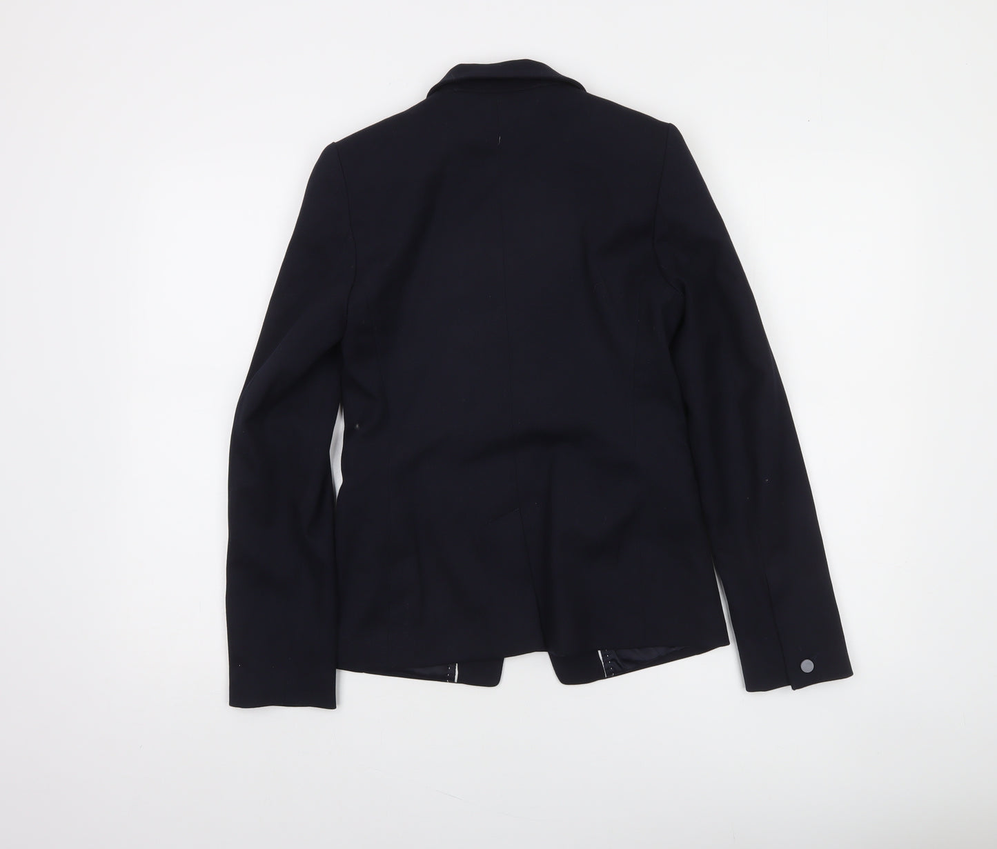 Next Women Black Tailored One-Button Blazer Size 6 Classic Fit