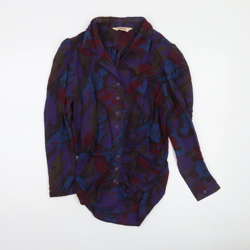 Riva Craigmere Women's Multicoloured Long Sleeve Viscose Blouse Size 12