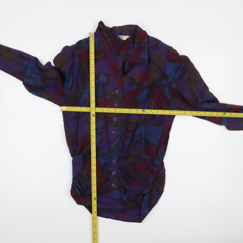 Riva Craigmere Women's Multicoloured Long Sleeve Viscose Blouse Size 12