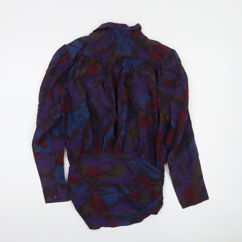 Riva Craigmere Women's Multicoloured Long Sleeve Viscose Blouse Size 12