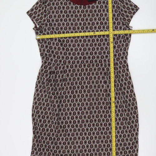 Marc Angelo Women’s Multicoloured Geometric Sheath Dress Size 16