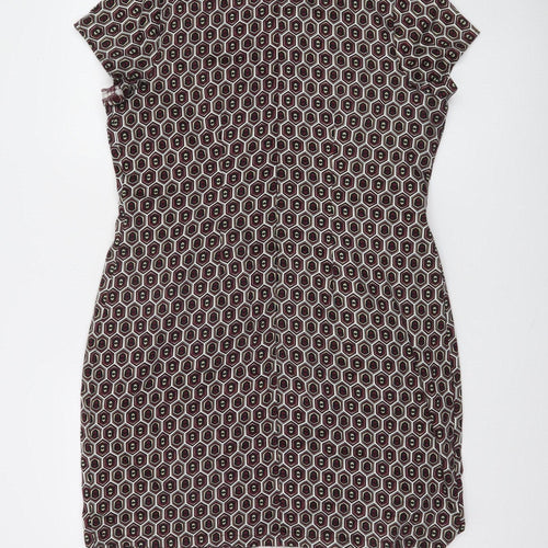 Marc Angelo Women’s Multicoloured Geometric Sheath Dress Size 16