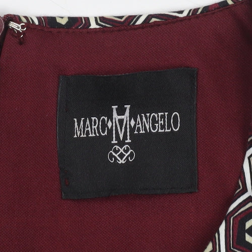 Marc Angelo Women’s Multicoloured Geometric Sheath Dress Size 16