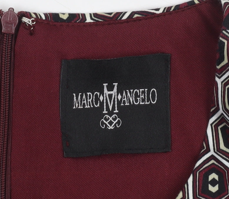 Marc Angelo Women’s Multicoloured Geometric Sheath Dress Size 16