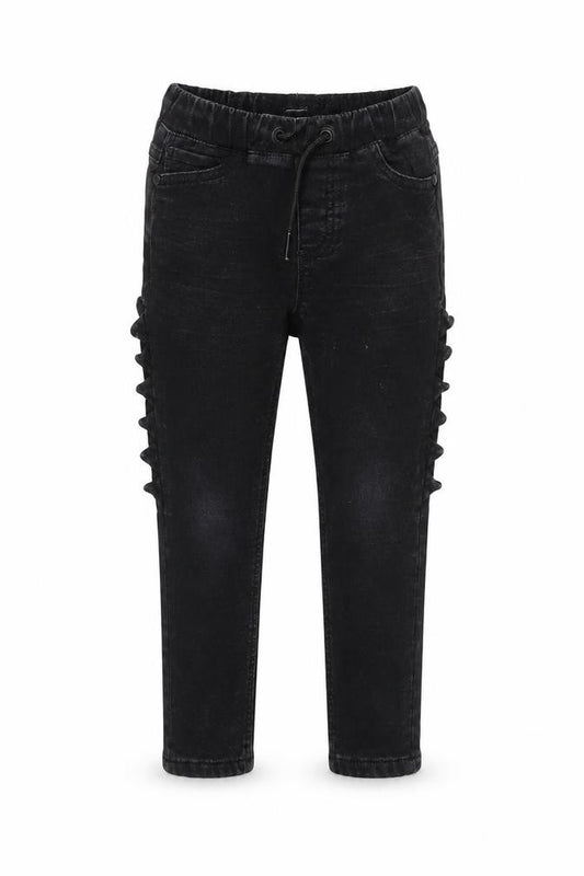 Next Girls Black Stretch Dinosaur Jegging Jeans 3-4 Years Elastic Waist