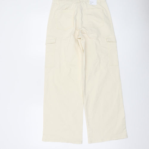 Name It Girls Beige Cargo Trousers 12 Years Cotton Blend Regular Fit