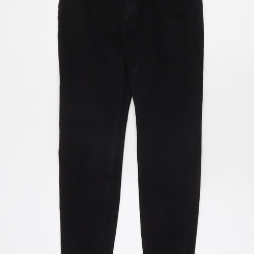 Pull&Bear Womens Black Skinny Slim Fit Mid Rise Stretch Jeans Size 8